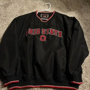 Colosseum Athletics Men’s Ohio State Buckeyes Pull Over Jacket